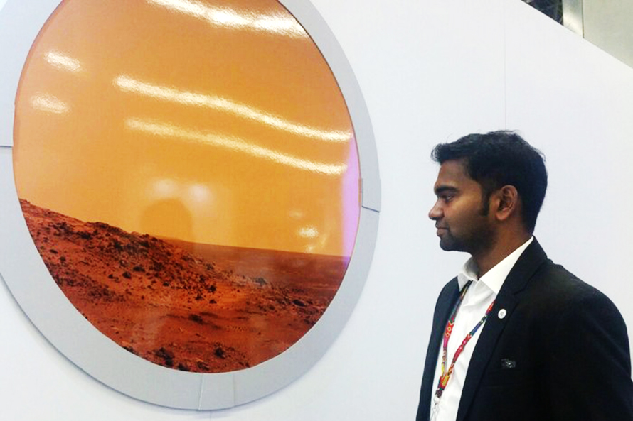 萨马拉大学印度学生推介了飞往火星项目
